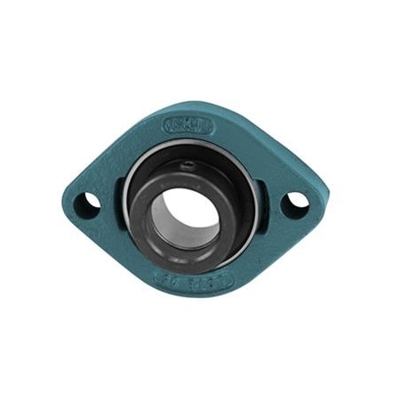 Ami Bearings AMI BEARINGS -SINGLE ROW BALL BEARING - 3/4in NARR ECCENTRIC COLLAR MALLEABLE 2-BOLT FLANGE KHLCTE204-12